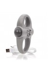 COCKRING DOUBLE VIBRANT RECHARGEABLE CHARGED YOGA GRIS - SCREAMING O
