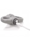 COCKRING DOUBLE VIBRANT RECHARGEABLE CHARGED YOGA GRIS - SCREAMING O