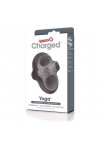 COCKRING DOUBLE VIBRANT RECHARGEABLE CHARGED YOGA GRIS - SCREAMING O