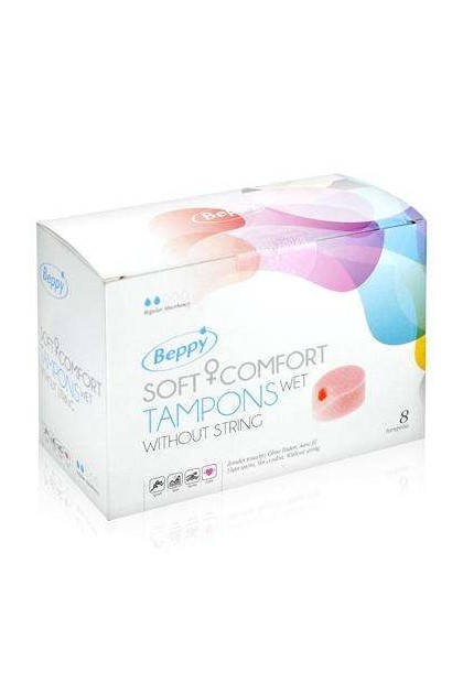 TAMPONS BEPPY SANS FICELLE WET BOITE DE 8 PIECES