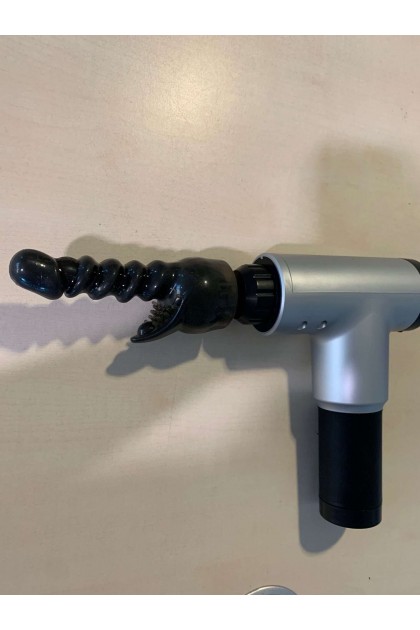 PISTOLET DE MASSAGE FASCIAL RECHARGEABLE 6 VITESSES  - BR182 - GRIS