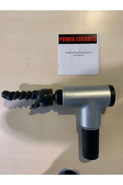 PISTOLET DE MASSAGE FASCIAL RECHARGEABLE 6 VITESSES  - BR182 - GRIS