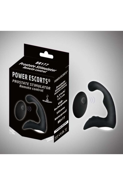 STIMULATEUR PROSTATIQUE RECHARGEABLE EN SILICONE TÉLÉCOMMANDÉ -  BR177