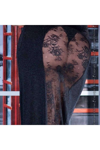 ROBE ET STRING NOIR - CR-4245 - S