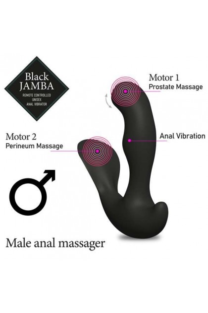 STIMULATEUR ANAL ET POINT G VIBRANT BLACK JAMBA