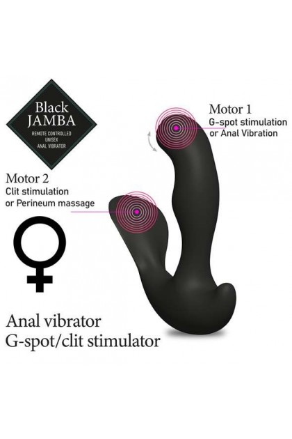 STIMULATEUR ANAL ET POINT G VIBRANT BLACK JAMBA