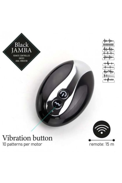 STIMULATEUR ANAL ET POINT G VIBRANT BLACK JAMBA