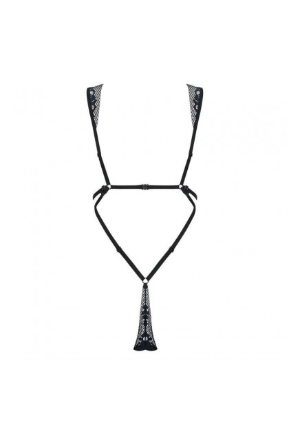 BODY NOIR FIGUREA TEDDY - OBSESSIVE - L/XL