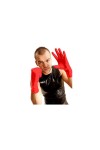 GANTS FIST WRIST ROUGE - L