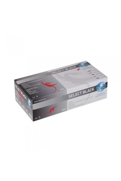 GANTS UNIGLOVES SELECT BLACK LATEX X100 - M