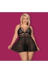 BABYDOLL NOIRE 838-BAB-1 - OBSESSIVE - XXL