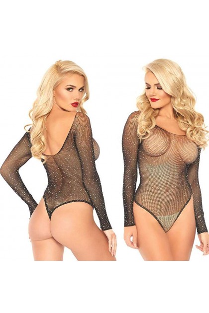 Body sexy noir resille - TL142 - TU - Love Shop Avenue