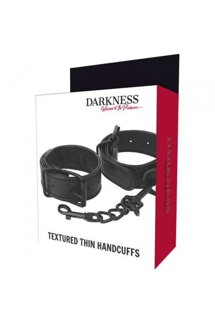 MENOTTES MINCES TEXTURÉES POUR POIGNETS DARKNESS