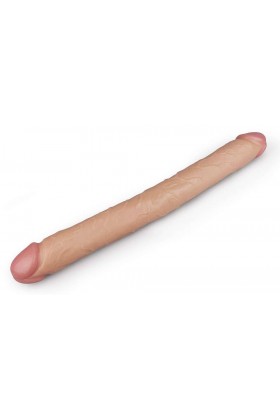 DOUBLE DILDO REALISTIC SLIM 44 X 4.5CM