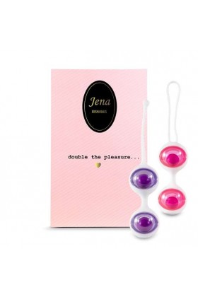 ENSEMBLE DE BOULES DE GEISHA JENNA VIOLET ET ROSE