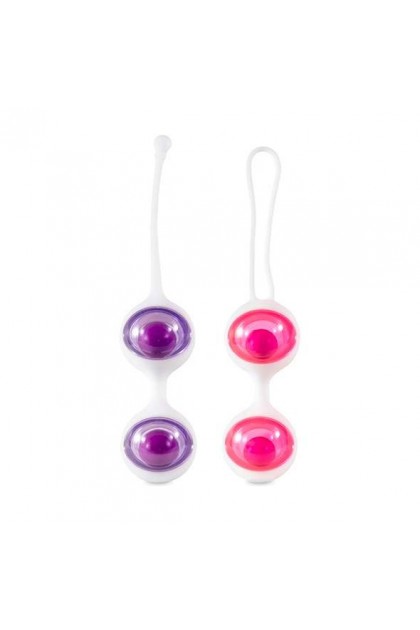 ENSEMBLE DE BOULES DE GEISHA JENNA VIOLET ET ROSE