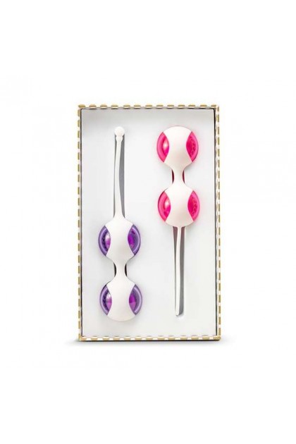 Ensemble de boules de geisha jenna violet et rose - Love Shop Avenue