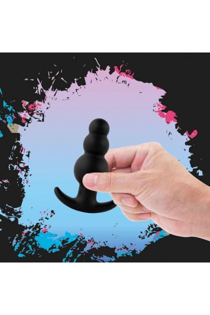 PLUG ANAL 3 BOULES NOIR PLUGZ NR. 1