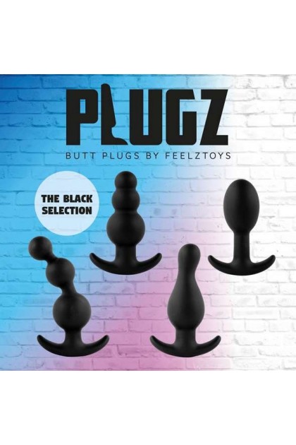 PLUG ANAL 3 BOULES NOIR PLUGZ NR. 1