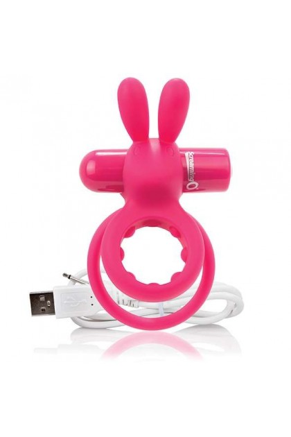 COCKRING DOUBLE VIBRANT RECHARGEABLE CHARGED OHARE RABBIT ROSE