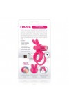 COCKRING DOUBLE VIBRANT RECHARGEABLE CHARGED OHARE RABBIT ROSE