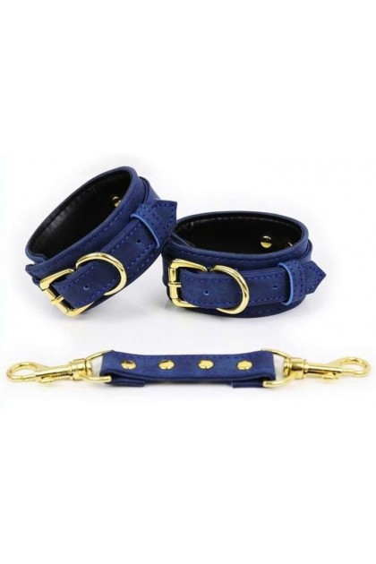 Menottes simili pin lock bleu - Love Shop Avenue