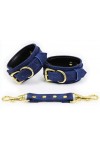 Menottes simili pin lock bleu - Love Shop Avenue
