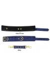 MENOTTES SIMILI PIN LOCK BLEU