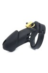 Cage de chasteté en silicone noire - Love Shop Avenue