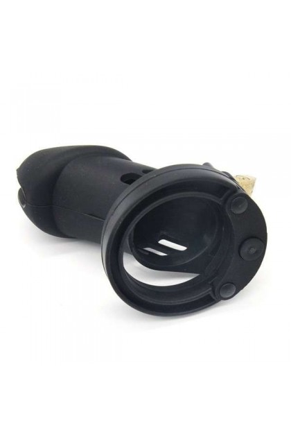 CAGE DE CHASTETÉ EN SILICONE NOIRE