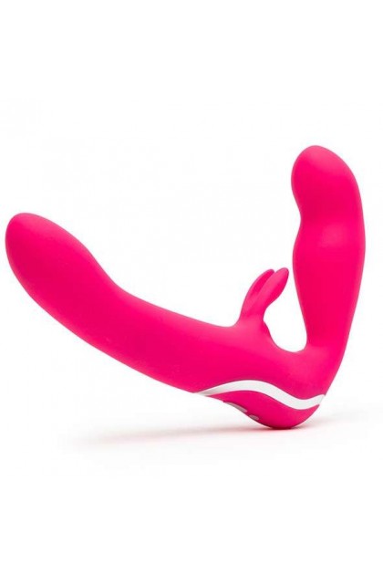 Double vibromasseur strapless usb - HAPPY RABBIT - Love Shop Avenue