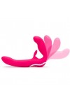 DOUBLE VIBROMASSEUR STRAPLESS USB - HAPPY RABBIT