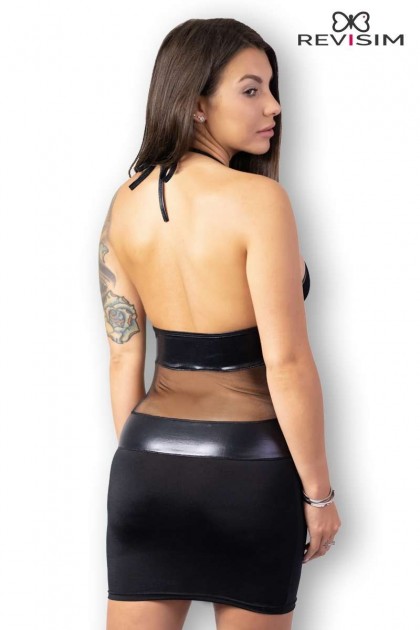 ROBE NOIRE DOS NU GLAMOUR LOU ANNE - TAILLE 5XL/6XL