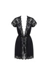 PEIGNOIR NOIR 810-PEI-1 - OBSESSIVE - XXL
