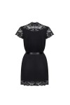 Peignoir noir 810-PEI-1 - OBSESSIVE - XXL - Love Shop Avenue