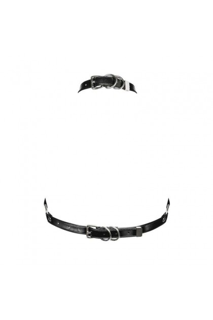 SOUTIEN-GORGE HARNAIS NOIR A740 - OBSESSIVE - TAILLE UNIQUE