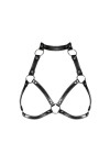 Soutien-GORGE HARNAIS NOIR A740 - OBSESSIVE - TAILLE UNIQUE