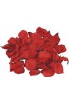 PETALES DE ROSES EN TISSUS ROUGE