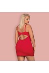 NUISETTE ROUGE JOLIEROSE CHEMISE - OBSESSIVE - XXL