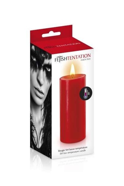 Bougie basse température rouge fetish tentation - Love Shop Avenue