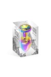 Plug rainbow aluminium et bijou cristal taille s - Love Shop Avenue