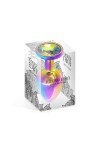 Plug rainbow aluminium et bijou cristal taille m - Love Shop Avenue