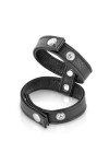 Double cockring simili cuir ajustable à pressions - Love Shop Avenue