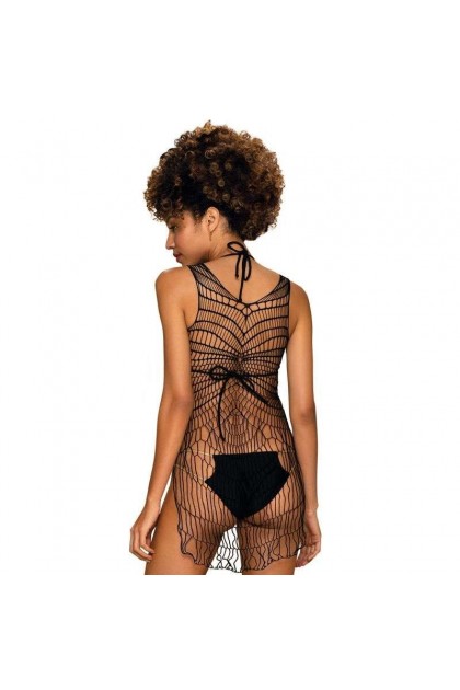 ROBE NOIR D607 DRESS - OBSESSIVE - S/M/L