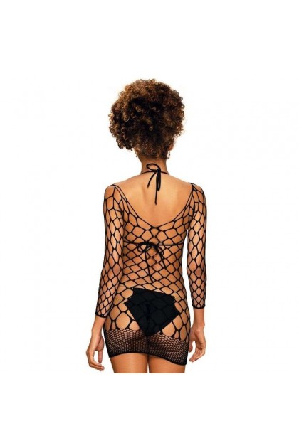 ROBE NOIR D606 DRESS - OBSESSIVE - S/M/L