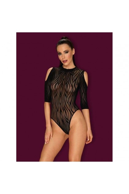 BODY NOIR B130 TEDDY - OBSESSIVE - XL/XXL