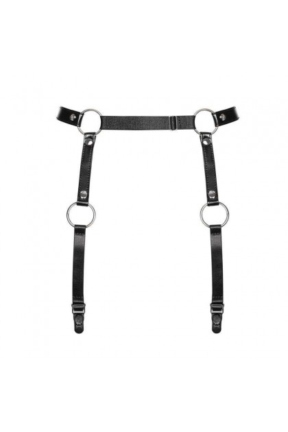 Harnais porte-JARRETELLES NOIR A741 GARTER BELT - OBSESSIVE - ONE SIZE