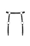Harnais porte-JARRETELLES NOIR A741 GARTER BELT - OBSESSIVE - ONE SIZE