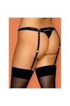 Harnais porte-JARRETELLES NOIR A756 GARTER BELT - OBSESSIVE - XL/XXL