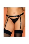 Harnais porte-JARRETELLES NOIR A756 GARTER BELT - OBSESSIVE - XL/XXL